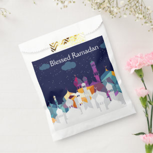 Ramadan Kareem Typography Islamic Crescent Text Favour Bag