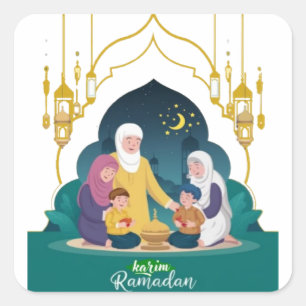 Ramadan Karim Square Sticker