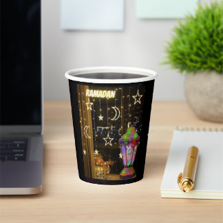 Ramadan lantern. paper cups