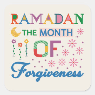 Ramadan Month Of Forgiveness Square Sticker