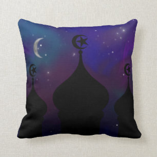 Ramadan Mosque with Magical Night Sky Cushion