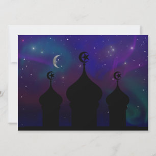 Ramadan Mosque with Magical Night Sky Invitation