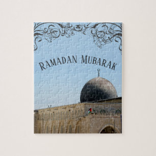 Ramadan Mubarak Al-Aqsa Mosque Jerusalem Jigsaw Puzzle