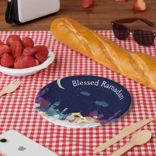 Ramadan Mubarak Arabian Nights Oriental Gifts  Paper Plate