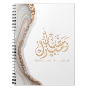 Ramadan mubarak arabic calligraphy notebook