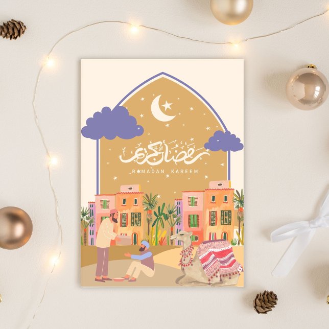 Ramadan Mubarak Colourful Oasis Card (Creator Uploaded)