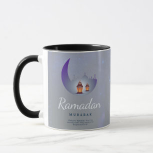 Ramadan Mubarak Crescent Moon Lantern Art Mug