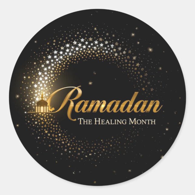 Ramadan MubaraK Holiday  Classic Round Sticker (Front)