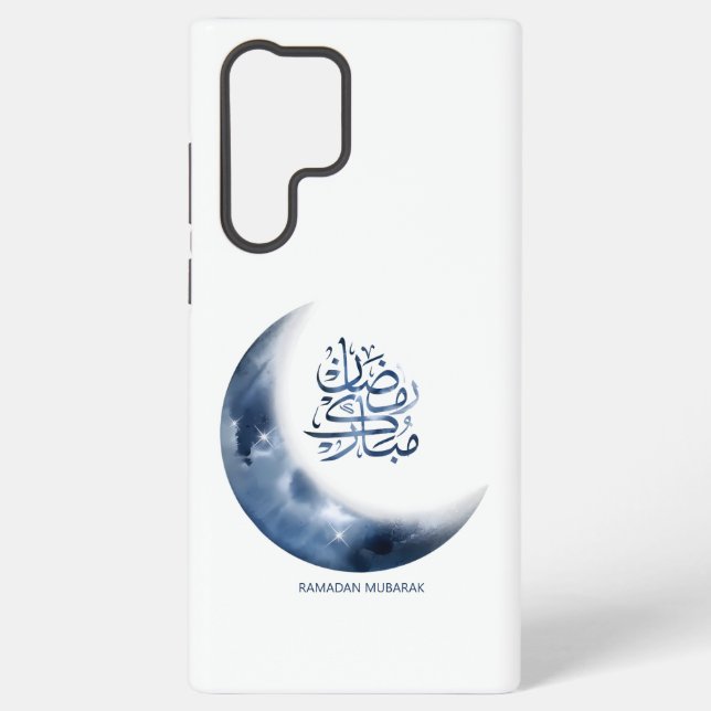 Ramadan Mubarak In Arabic calligraphy رمضان مبارك Samsung Galaxy S22 Ultra Case (Back)