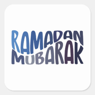 Ramadan Mubarak Islamic quote Square Sticker