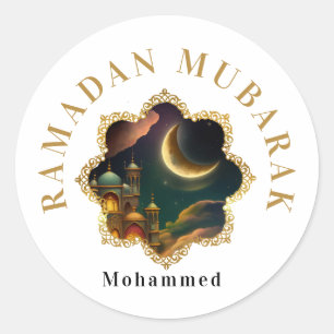 RAMADAN MUBARAK KAREEM 2024 CLASSIC ROUND STICKER