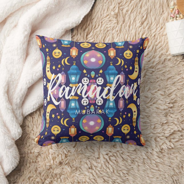 Ramadan Mubarak Lantern Cushion (Blanket)