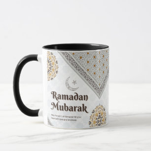 Ramadan Mubarak Mandala Crescent Art Mug