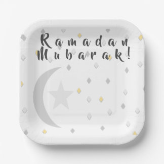 Ramadan Mubarak Paper Plate