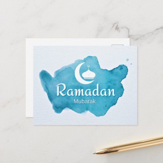 Ramadan mubarak postcard (Front/Back In Situ)