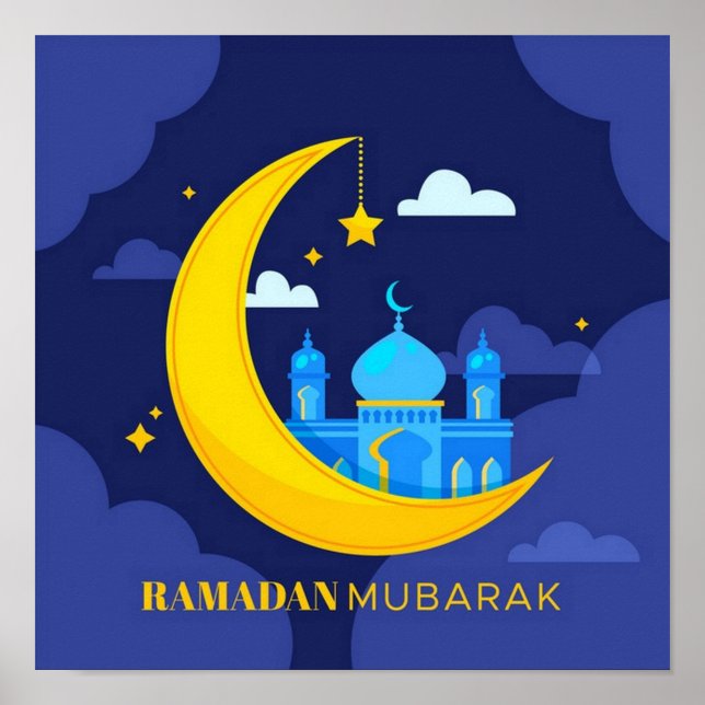 Ramadan Mubarak  Poster (Front)