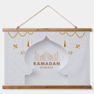 Ramadan Mubarak   Ramadan Kareem  Hanging Tapestry