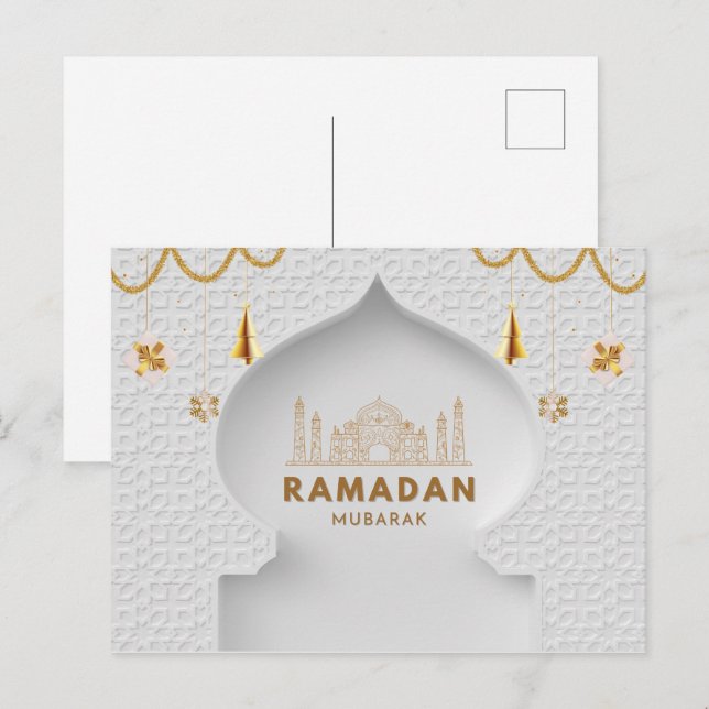 Ramadan Mubarak | Ramadan Kareem Holiday  Postcard (Front/Back)