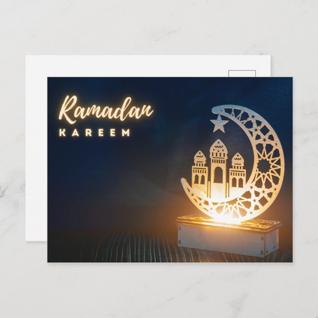 Ramadan Mubarak | Ramadan Kareem Holiday  Postcard (Front/Back)