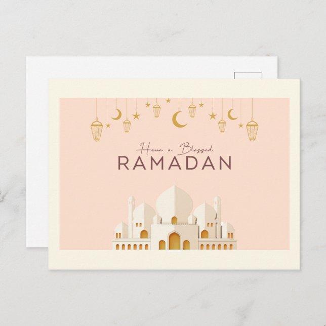 Ramadan Mubarak | Ramadan Kareem Holiday  Postcard (Front/Back)