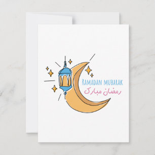 Ramadan mubarak, Ramadan mubarak line art Card