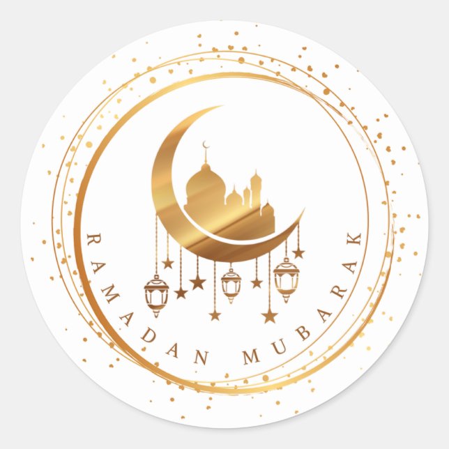 Ramadan Mubarak Sticker (Front)
