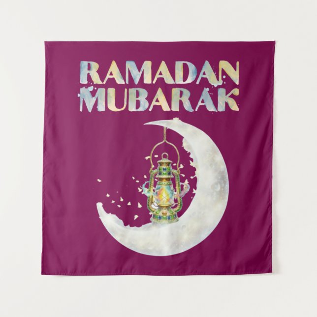 Ramadan Mubarak Tapestry (Front)