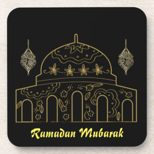 Ramadan Mubarak Throw Pillow Coaster