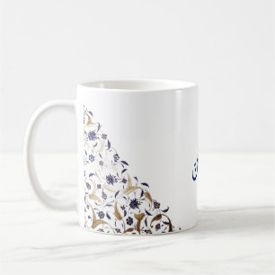 Ramadan Mubark in golden and Blue Coffee Mug