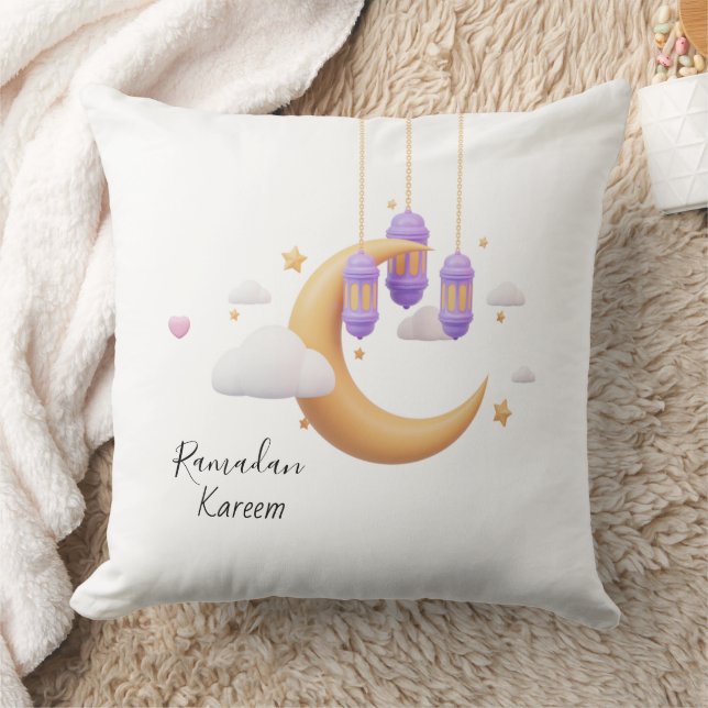 Ramadan Night Sky Decorative Pillow (Blanket)