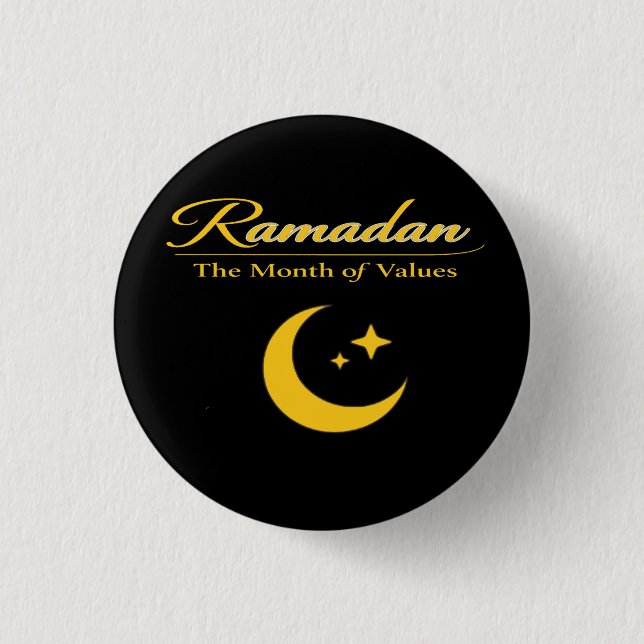 Ramadan of Values 3 Cm Round Badge (Front)