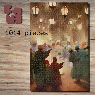 Ramadan scene from 1902 -painting jigsaw puzzle