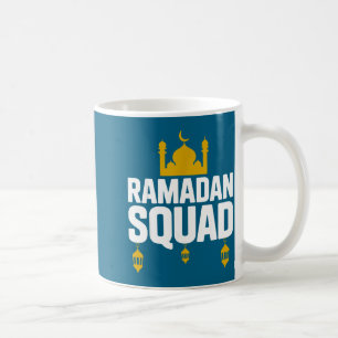 Ramadan squad gold islamic mosque lantern design coffee mug