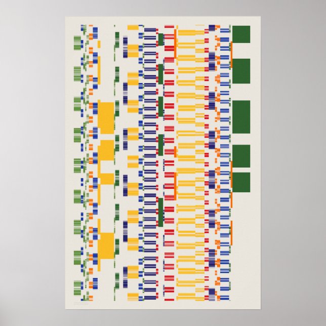 Ramanujan Numbers Pattern  Poster (Front)