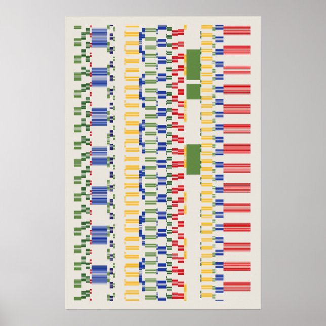 Ramanujan Numbers Pattern  Poster (Front)