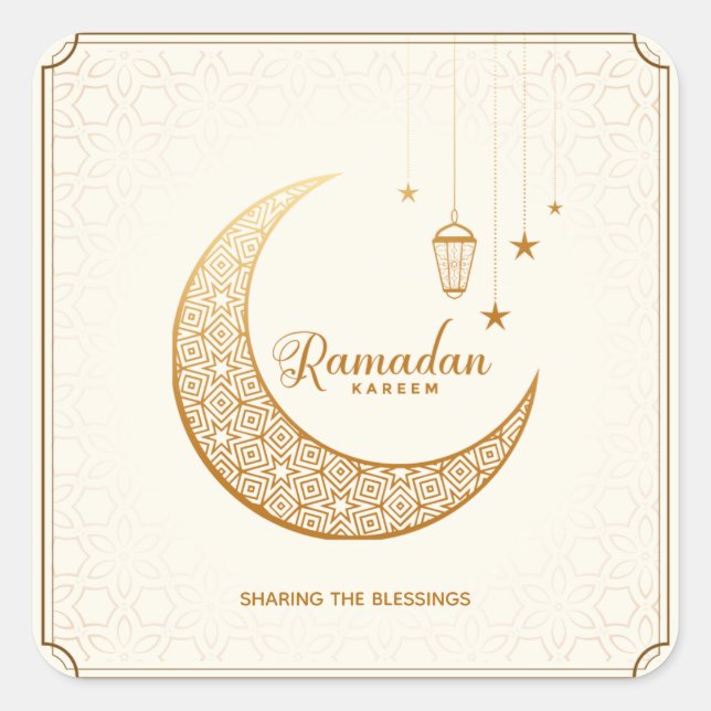 Ramazan | Ramadan Kareen  Square Sticker (Front)