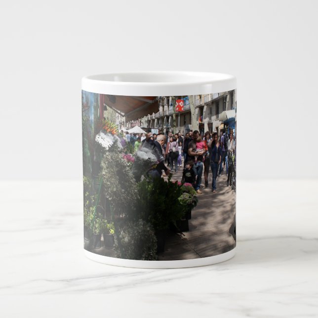 Rambla, Barcelona Large Coffee Mug (Front)