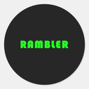 Rambler 1 classic round sticker