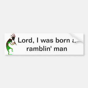 ramblin' man bumper sticker
