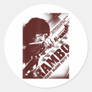 Rambo First Blood Part Ii Youve Got To Become War  Classic Round Sticker