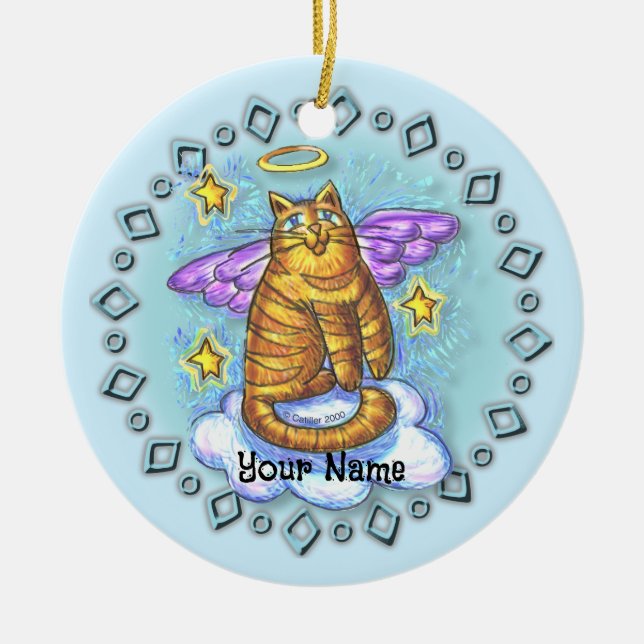 Rambo Kitty Cat Angel  ornament (Front)