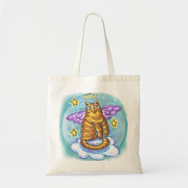 Rambo Kitty Cat Angel tote bag (Front)