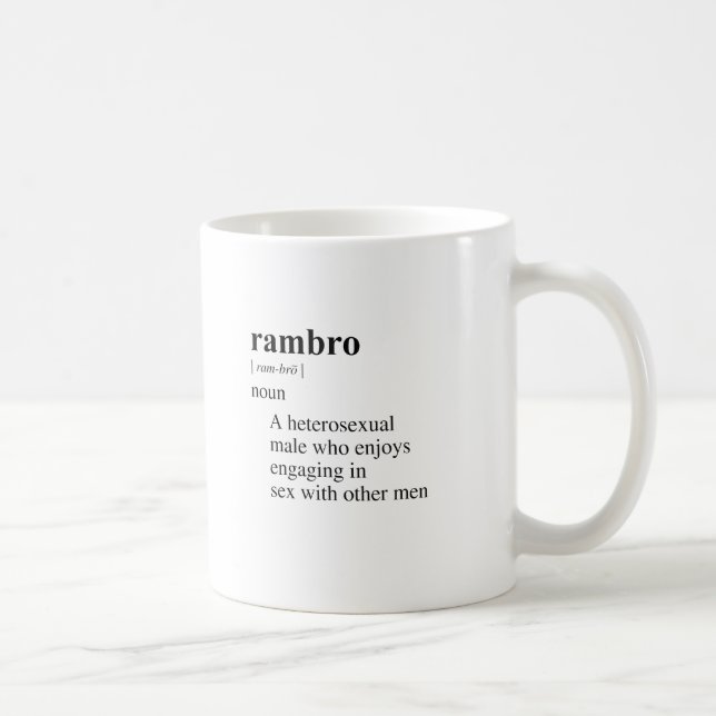 RAMBRO COFFEE MUG (Right)