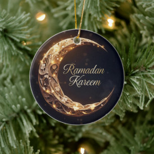 Ramdan Kareem Personalised Holiday Card Ceramic Ornament
