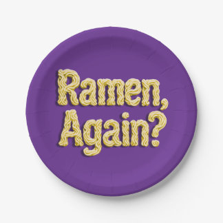 Ramen, Again? Paper Plate