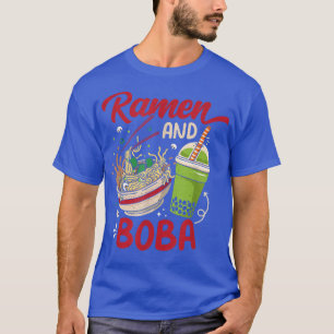 Ramen And Boba Asian Food Noodle Bubble Milktea Lo T-Shirt