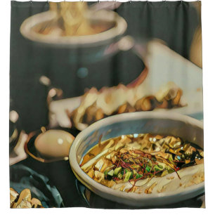 Ramen artwork shower curtain