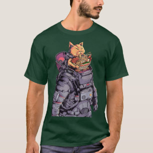 Ramen Astronaut Cat Kawaii T-Shirt