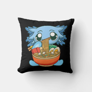 Ramen Axolotl Kawaii Anime Japanese Food Gift Girl Cushion