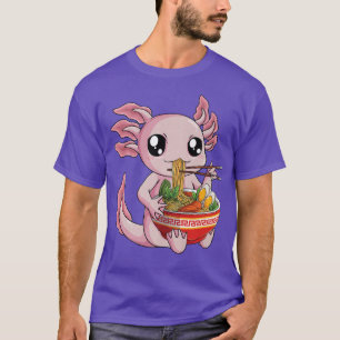 Ramen Axolotl Kawaii Anime Japanese Food Gift Girl T-Shirt